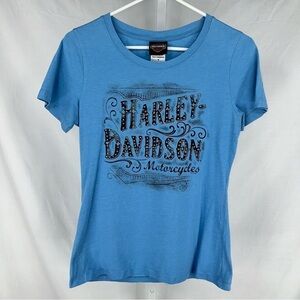 Harley Davidson Women’s Blue Silveryon Colorado T Shirt Size M